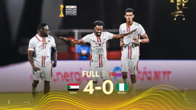 رباعية تاريخية لصقور الجديان تسقط النسور النيجيرية