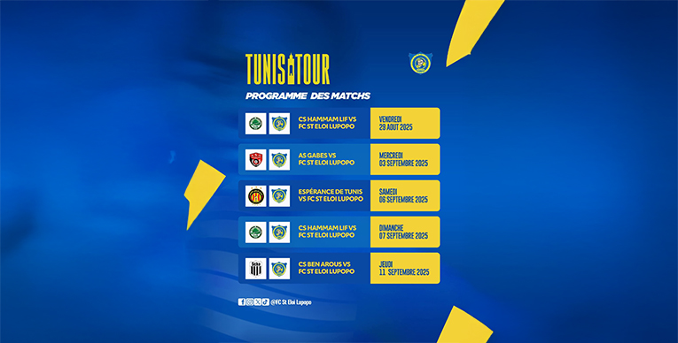 سانت لوبوبو.. 5 وديات بتونس ويواجه خطر الإبعاد