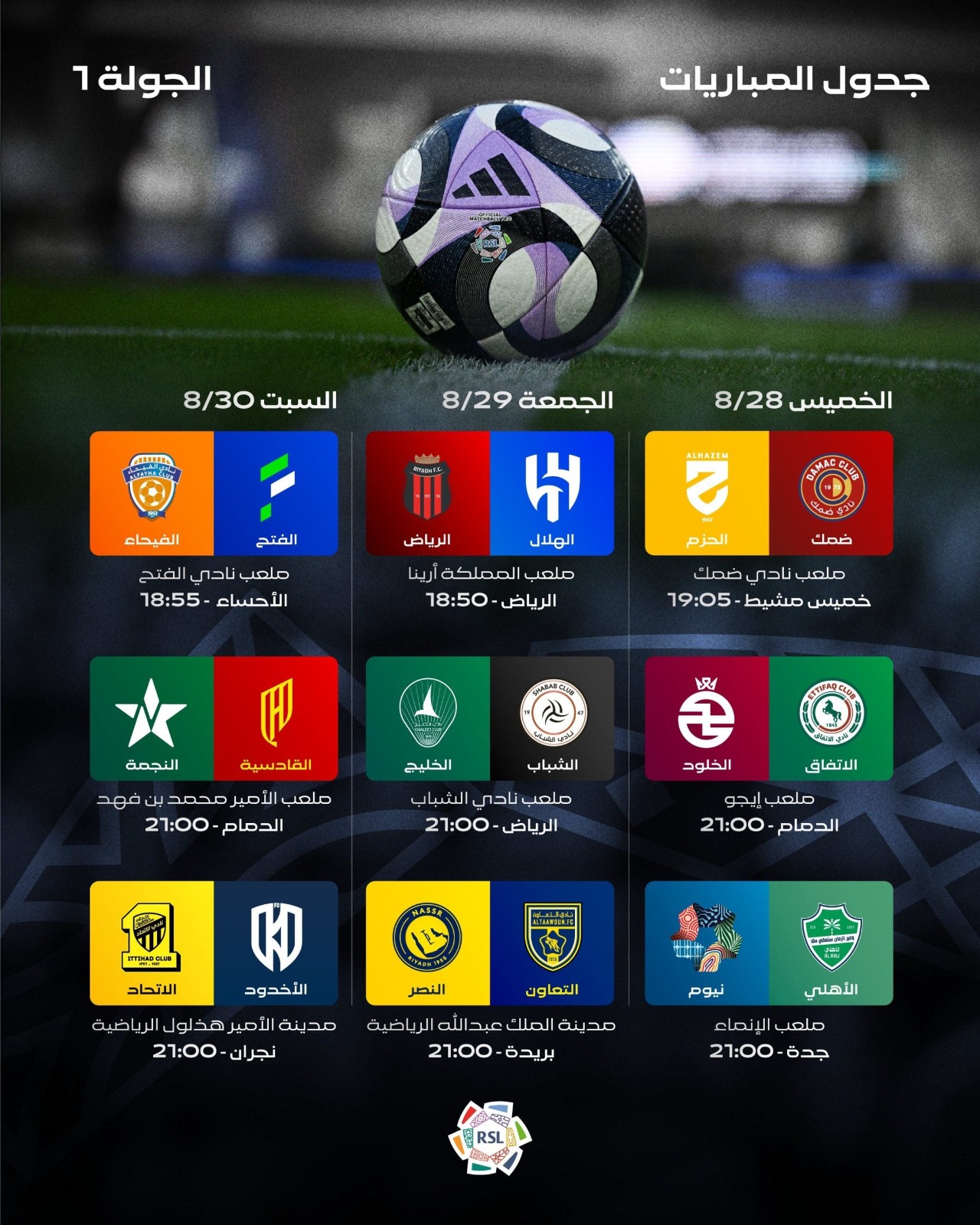 عجلة دوري روشن السعودي تعود للدوران