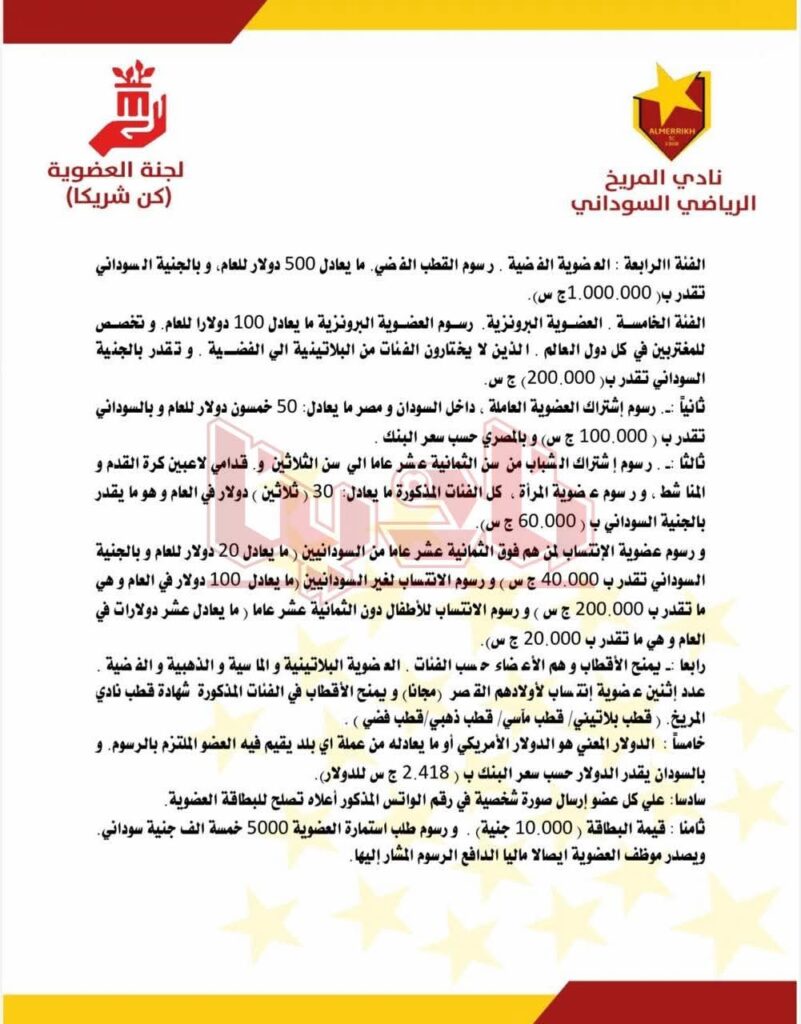 العضوية .. ردود أفعال متباينة على الرسوم والتصنيفات 4 3 3