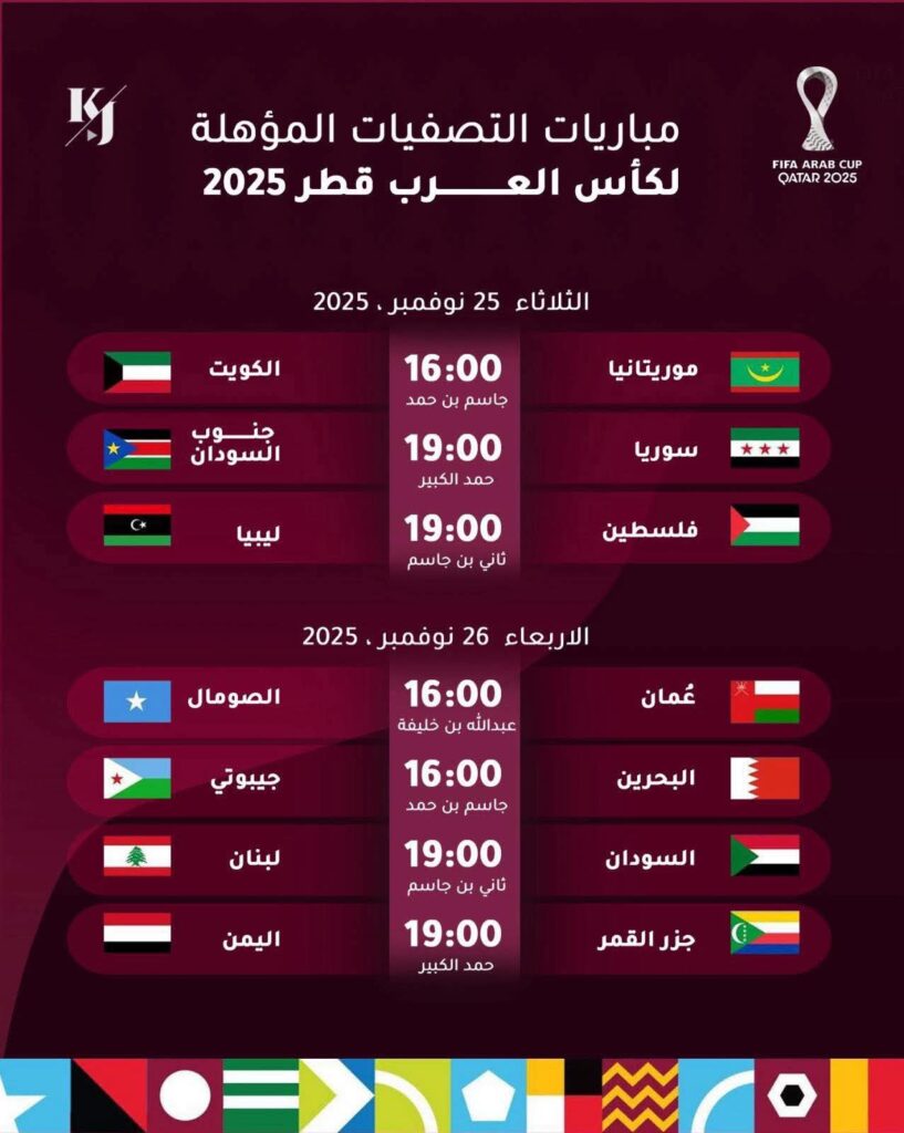 تحديد موعد مواجهة السودان ولبنان في كأس العرب 3 437d317c d423 4cff bb72 668a9ea46f24