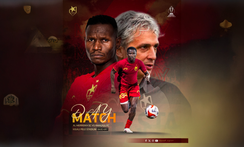 مباراة قوية بين فريق المريخ وأماجاغو ضمن منافسات كرة القدم الأفريقية