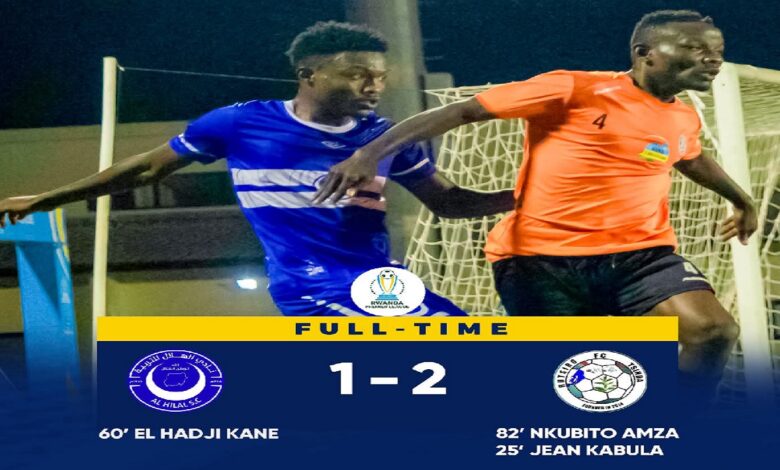 لقطة من مباراة الهلال أمام روتسيرو في الدوري الرواندي التي انتهت بخسارة الهلال 2-1
