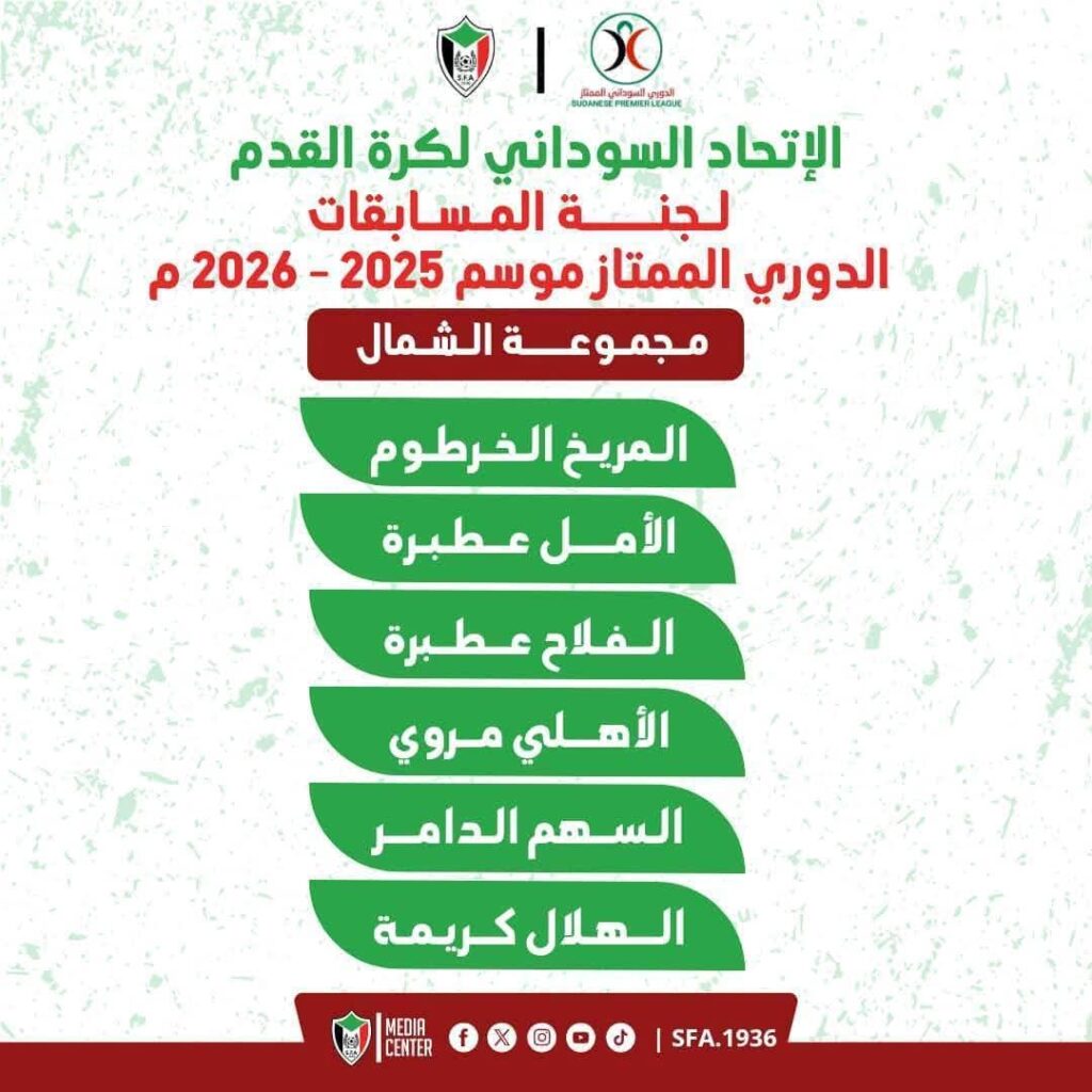 القرعة توقع المريخ في الشمال 3 WhatsApp Image 2025 12 07 at 4.20.34 PM