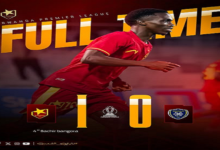 مباراة قوية بين فريق المريخ وأماجاغو ضمن منافسات كرة القدم الأفريقية