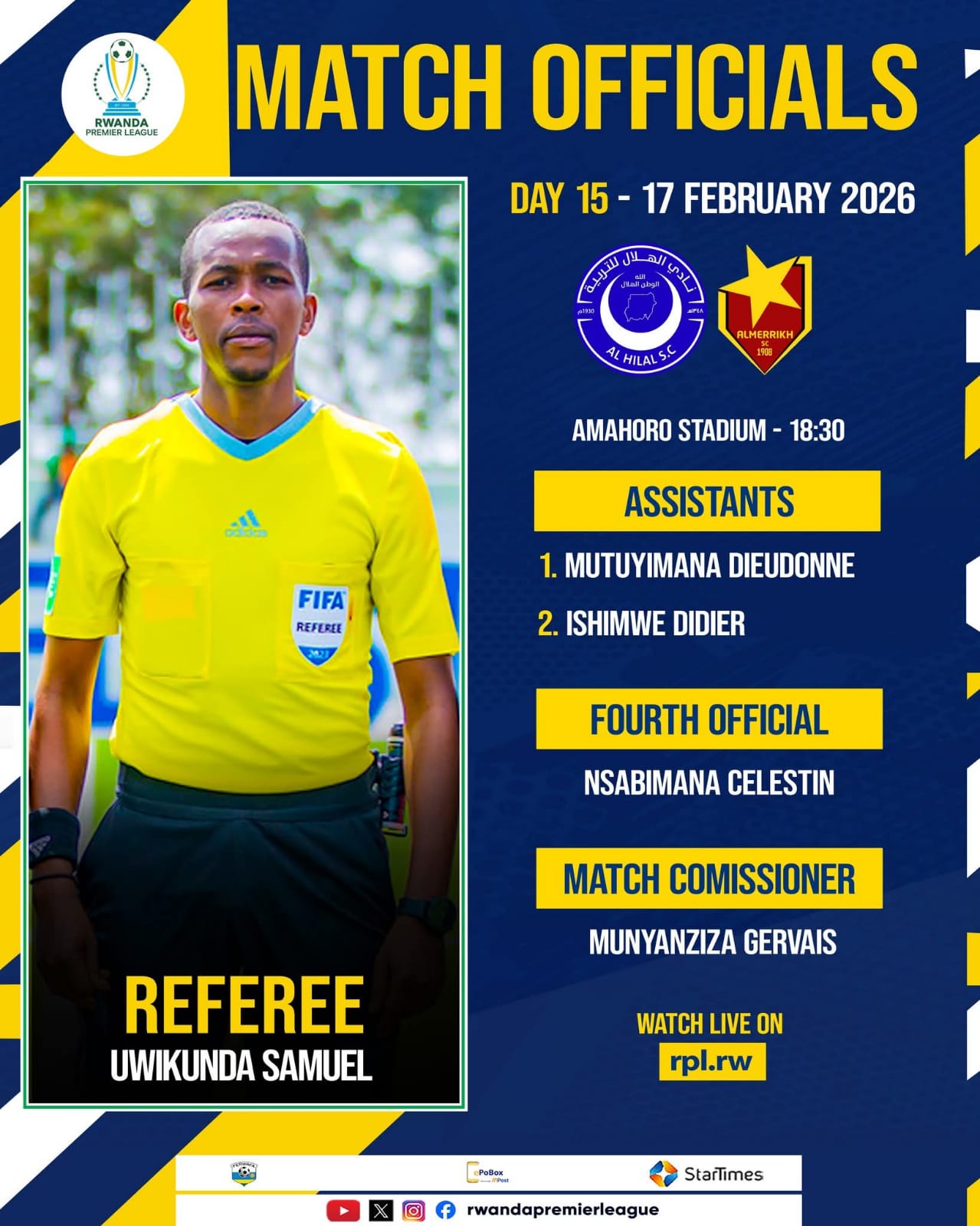 أفضل حكم رواندي للقمة 3 أفضل حكم رواندي للقمة