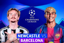 مواجهة نيوكاسل وبرشلونة تتصدر رباعية ثمن نهائي الأبطال